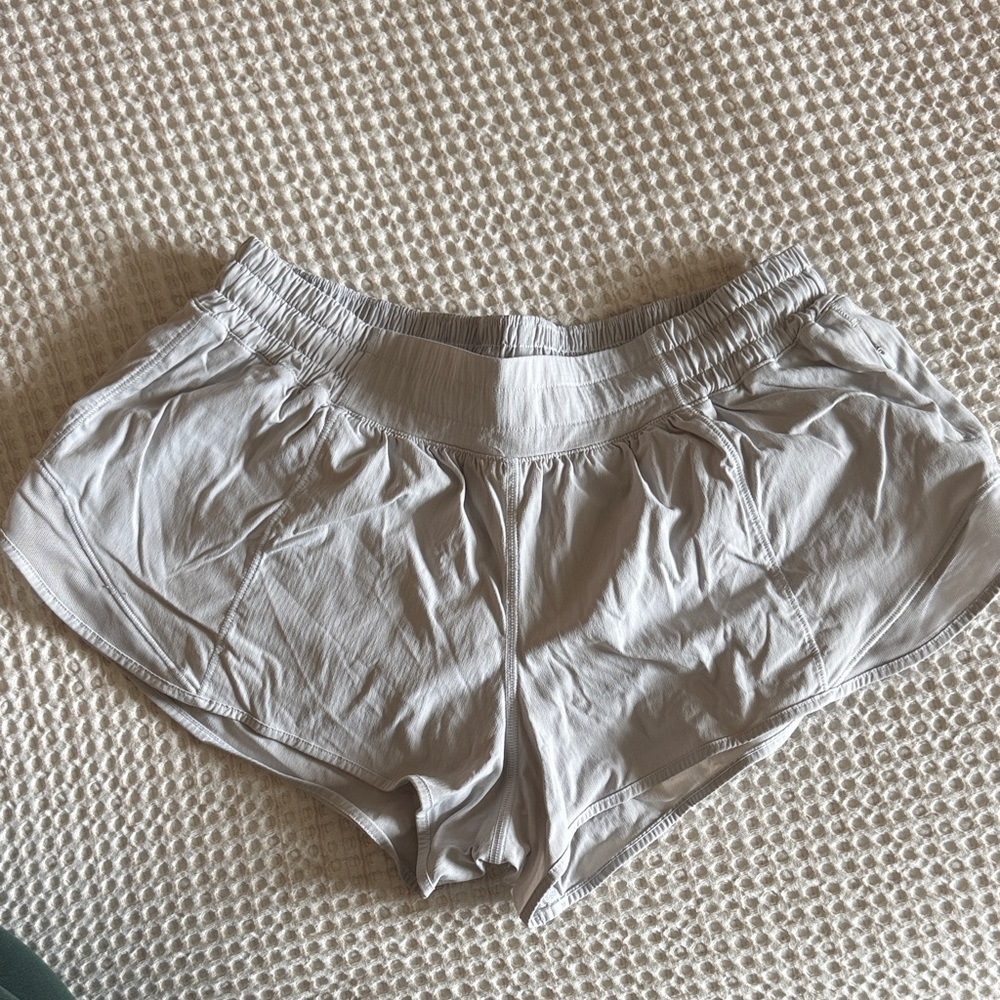 White Athletic Running Shorts